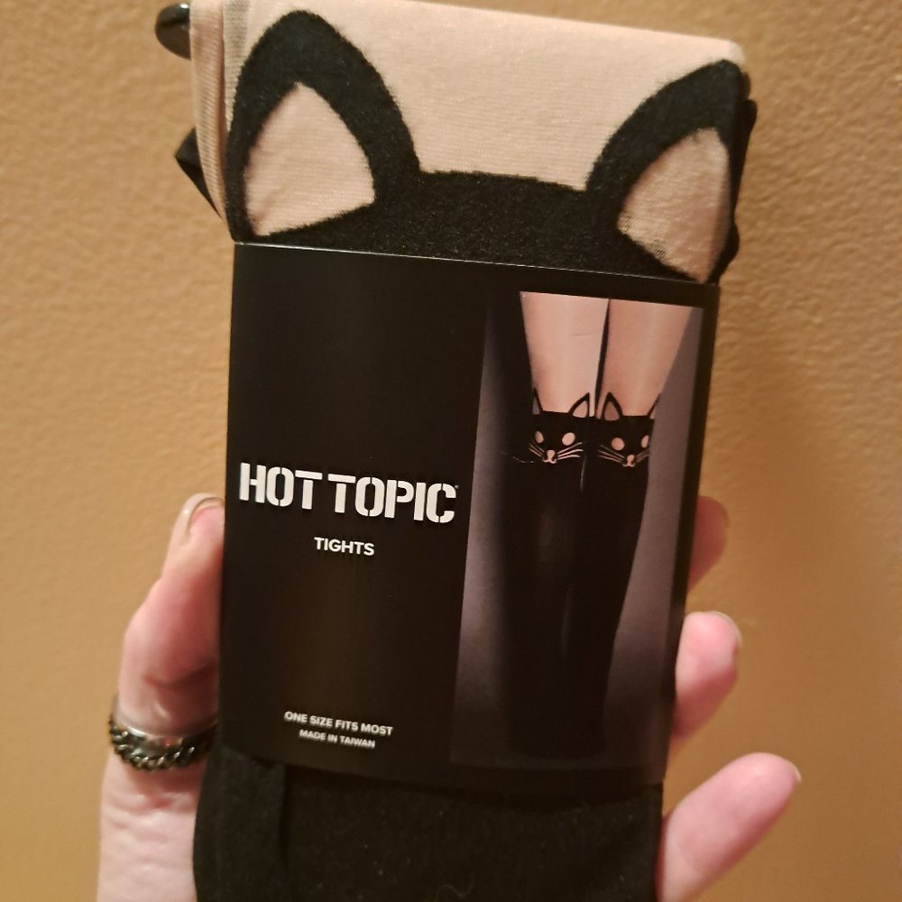 Hot Topic kitty cat tights